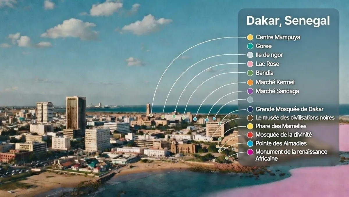 Dakar, vue depuis la ville